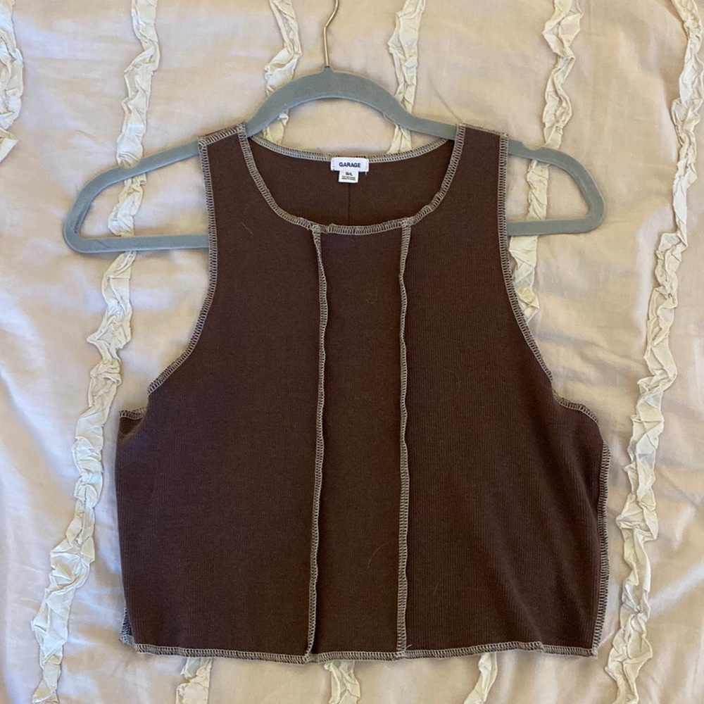 Garage Cropped Tank Top